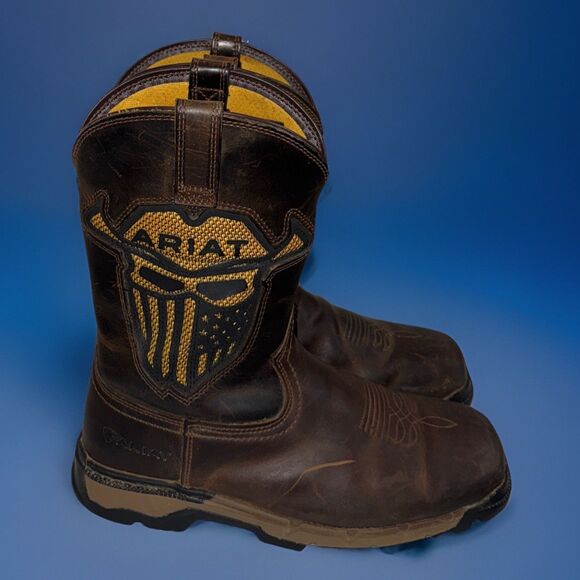 Y2K ARIAT REBAR FLEX WESTERN VENTTEK INCOGNITO MEN'S WORK BOOTS SIZE 11 US - Picture 1 of 10